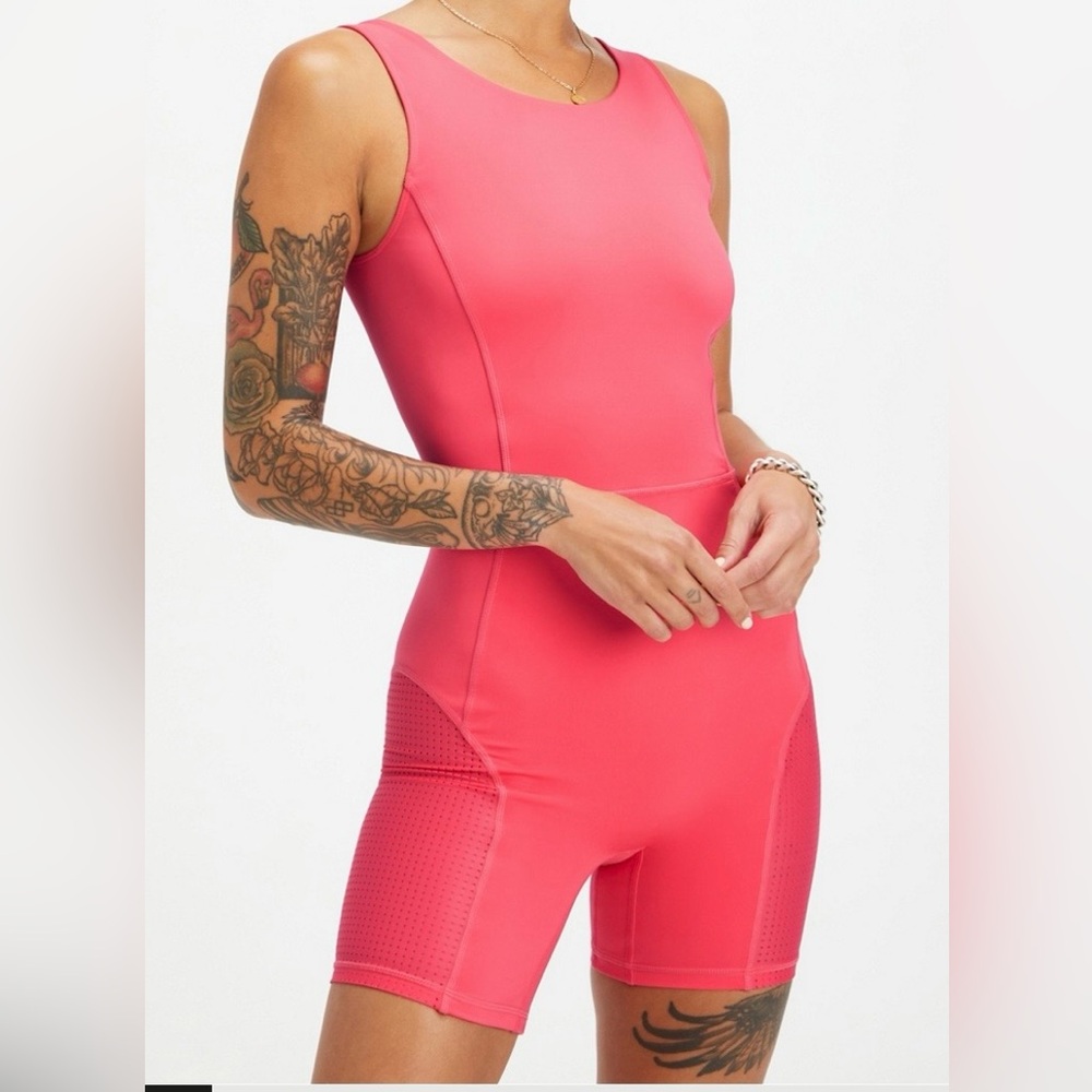 Fabletics Brianna Pride Onesie Light Orange/Peach Unisex Size Medium